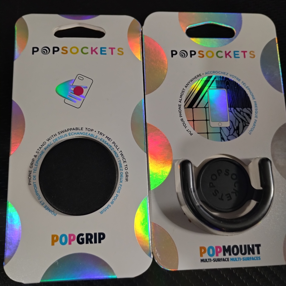 PopSocket PopGrip and PopMount Set - Black